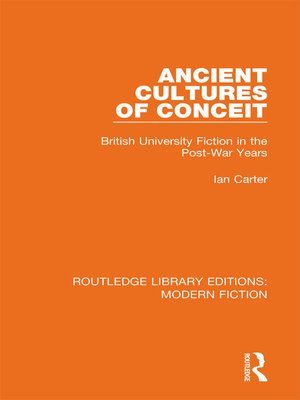 cover image of Ancient Cultures of Conceit
